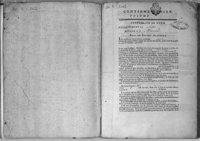 10 février 1777-23 octobre 1780.