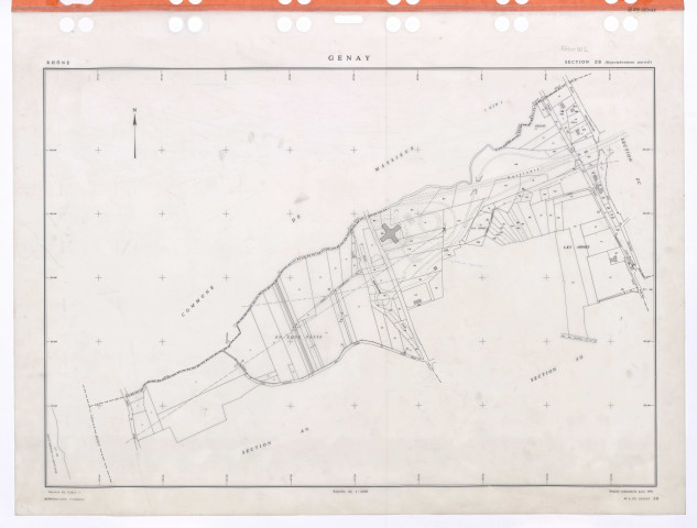 Section ZB. Feuille remembrée pour 1991.