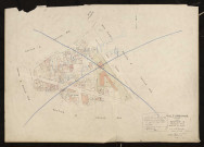 Section G feuille n°3 quartier de Cusset. Plan révisé pour 1944. Feuille supprimée, rééditée pour 1974.