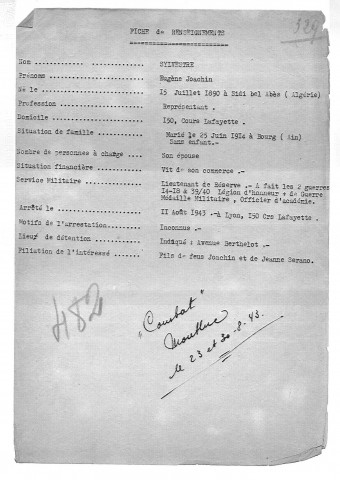 SYLVESTRE Eugène Joachim