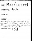 MAFFIOLETTI Julia