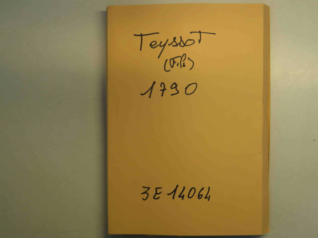 Janvier-1er octobre 1790