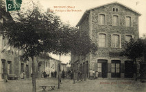 Brussieu. Place publique et rue principale