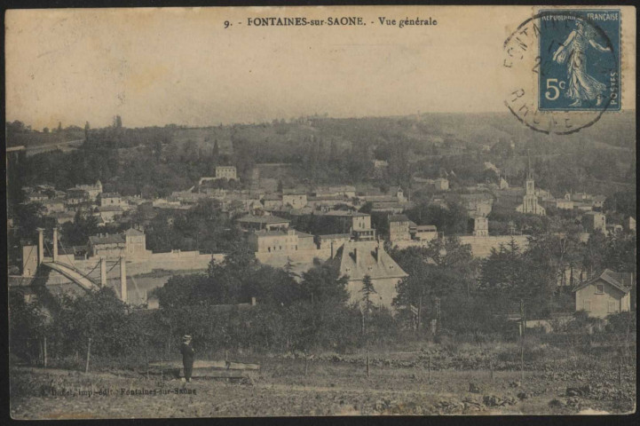 Fontaines-sur-Saône. Vue générale.
