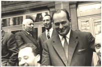 Au premier plan, de gauche à droite : M. FAURE-BRAC, Joseph RIVIERE. Au second plan, de gauche à droite : Paul DURAND, Pierre ROUBY.