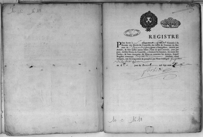 2 janvier 1709-9 mai 1710.