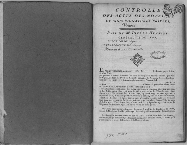 26 mai 1760-30 novembre 1761.