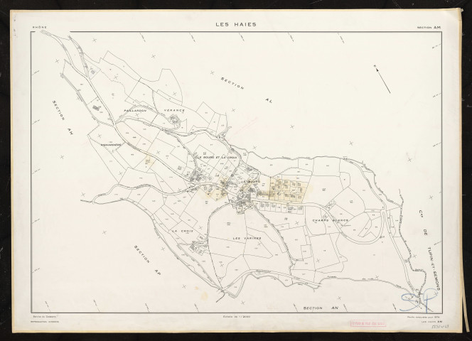 Section AM. Feuille renouvelée pour 1974.
