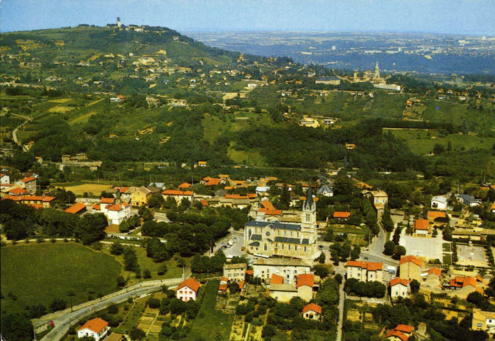 Saint-Didier-au-Mont-d'Or. Vue générale et Mont Cindre.