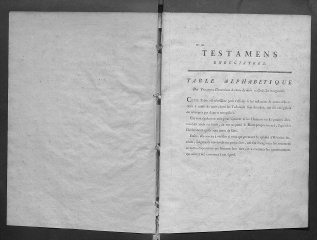 Testaments enregistrés (volume 3).