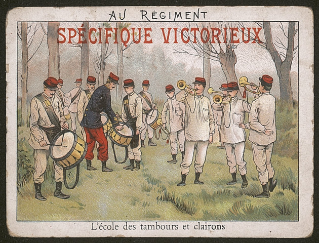 L'école des tambours et clairons.
