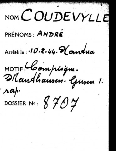 COUDEVYLLE André