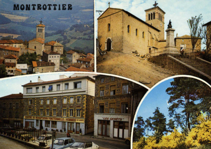 Montrottier. Vues multiples en mosaïque.