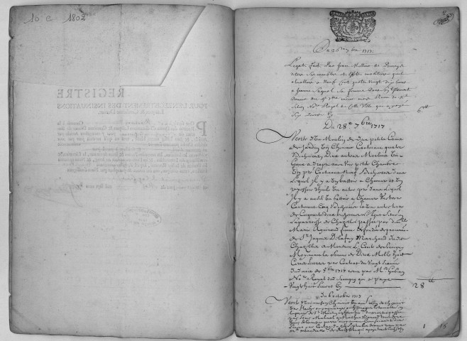 26 septembre 1717-3 janvier 1720.