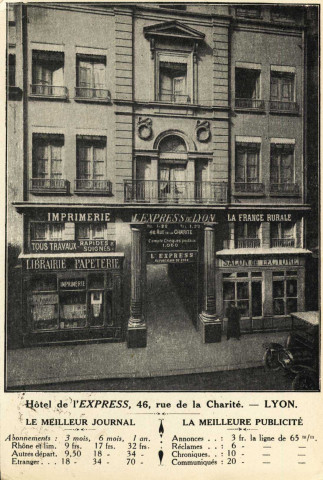 Lyon. Hôtel de l'Express.