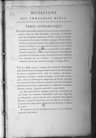 Juillet 1809-mars 1813 (numéro de volume non indiqué).