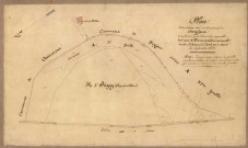 Ile d'Irigny, feuille unique : copie modifiée du plan napoléonien.