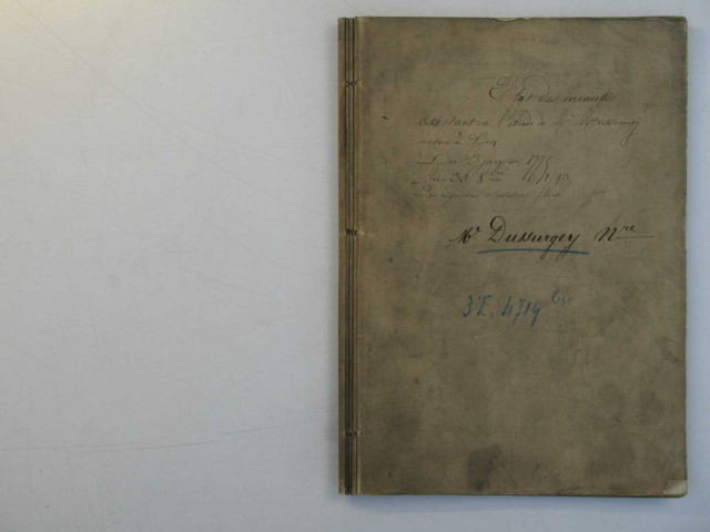 25 mai 1775-30 octobre 1793