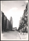 Gratte-ciel et avenue Henri Barbusse à Villeurbanne (mai 1942).