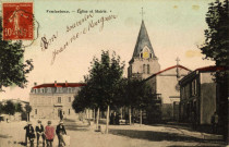Vénissieux. Eglise et mairie.