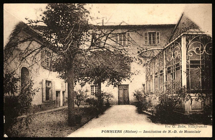 Pommiers. Institution de N.-D. de Montclair.