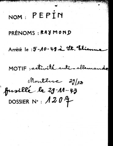 PEPIN Raymond