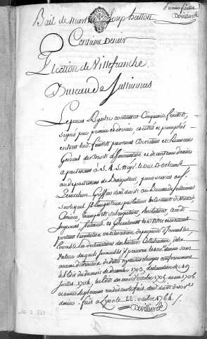 15 janvier 1765-30 juin 1773.
