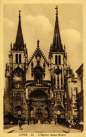 Lyon. L'église Saint-Nizier.