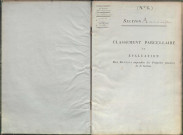 Section A dite de la Croix Fleury, section B dite du Bourg, section C dite de Barche.