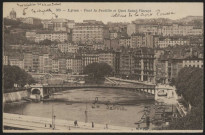 Lyon. Pont de la Feuillée et quai Saint-Vincent.