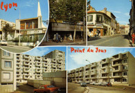 Lyon. Point du Jour. Vues multiples en mosaïque.