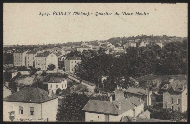 Ecully. Quartier du Vieux-Moulin.