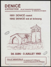 Denicé. Exposition du pré-inventaire des monuments et richesses artistiques (26 juin-5 juillet 1981).