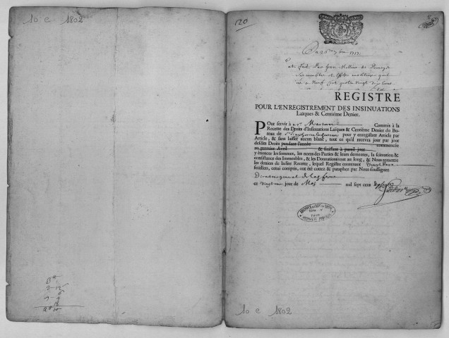 26 septembre 1717-3 janvier 1720.