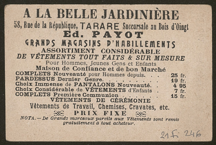 Voilà enfin ma femme qui m'apporte à déjeuner. Où est-elle ?