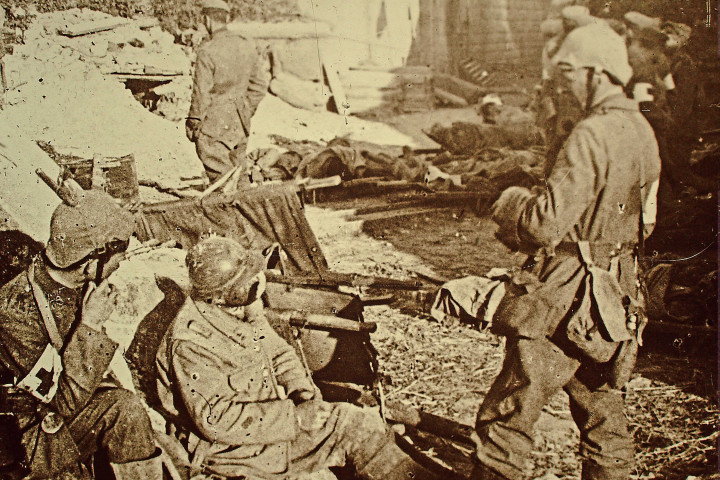 Verdun, poste de secours allemand.