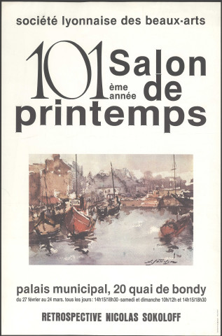 Société lyonnaise des Beaux-Arts. Salon de printemps - 101e année.