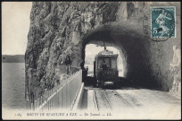 Tunnel sur la route de Beaulieu à Eze.