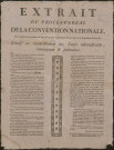 Extrait du procès-verbal de la Convention nationale du 22 septembre 1792, l'An premier de la République française, relatif au renouvellement des corps administratifs, municipaux et judiciaires.