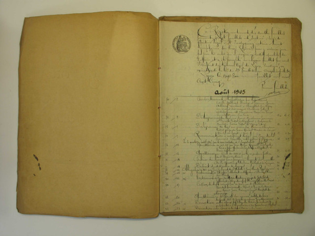 Août 1905-18 mai1908