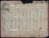 Calendrier de cabinet pour l'année 1817.