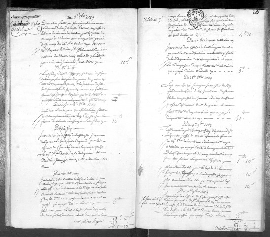 3 octobre 1749-2 juillet 1754.