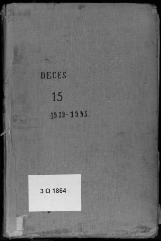 Janvier 1939-décembre 1945 (volume 15).