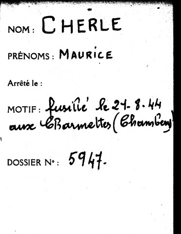CHERLE Maurice