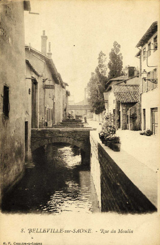 Belleville-sur-Saône. Rue du Moulin.