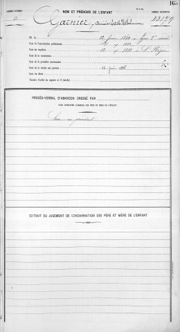 GARNIER, Anicie, Edith, Wilhelmine.