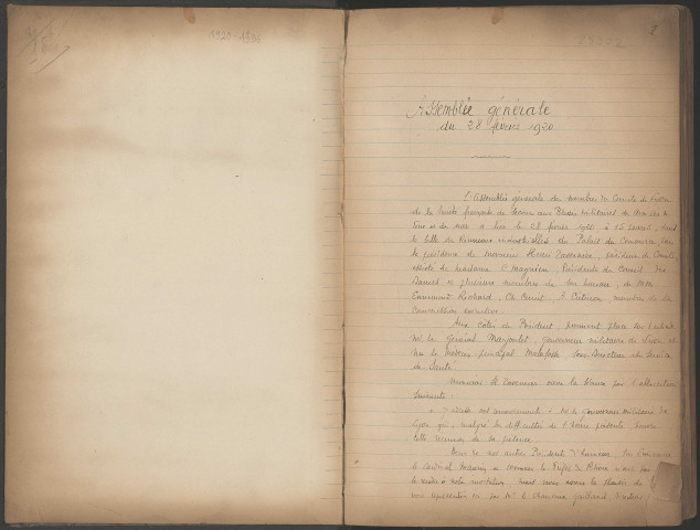 Registre des comptes rendus.