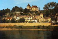 Rochetaillée-sur-Saône. La Saône, le village et le château.