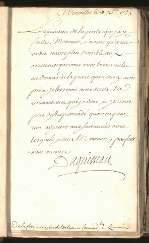 1735 (30 décembre)-1737 (3 novembre).