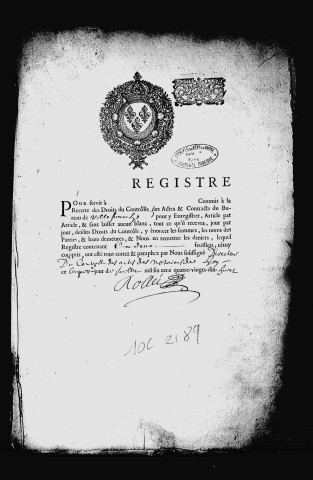 28 octobre 1698-7 juillet 1699.
